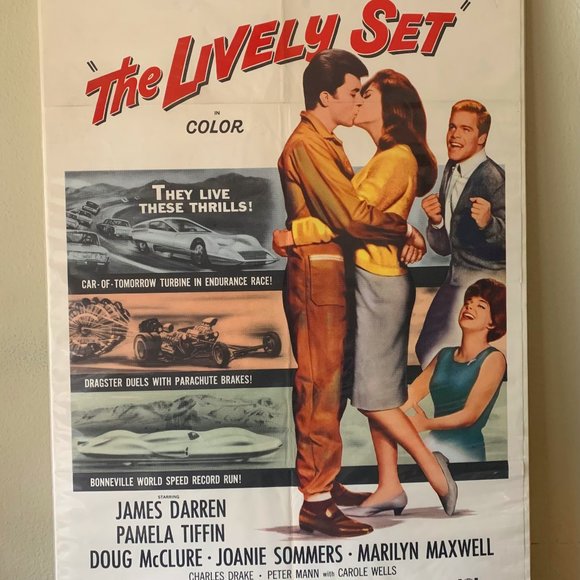 Classic Vintage 1964 "The Lively Set" Movie Poster - Picture 6 of 6